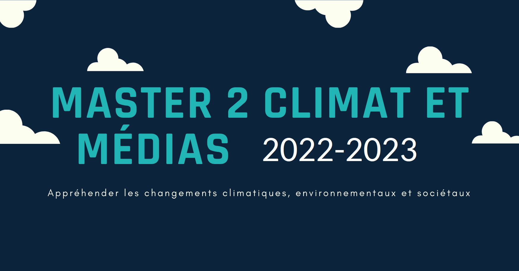Accueil Master Climat et Médias (2022-2023)